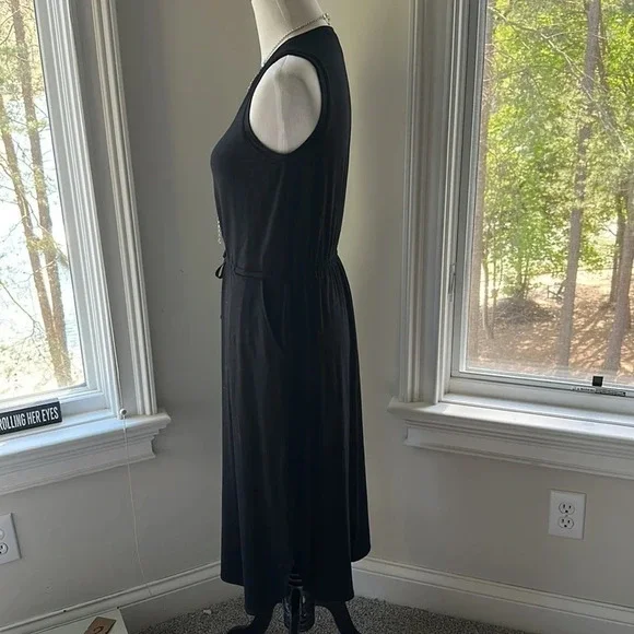 Eileen Fisher Black Sleeveless Dress, Like new, Size XS - Picture 5 of 10